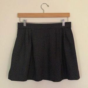 Elastic waist micro dot skirt